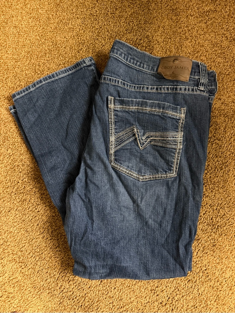 Men’s Blue Denim Jeans. Cody James 42/32
